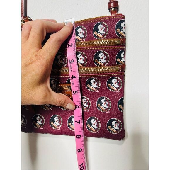 Dooney & Bourke Florida State Seminoles Triple Zip Crossbody Bag - Picture 8 of 9